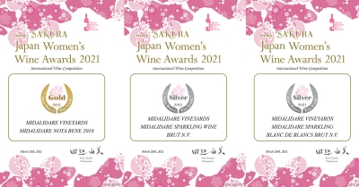 Три медала за Мидалидаре на Sakura Japan Women’s Wine Award